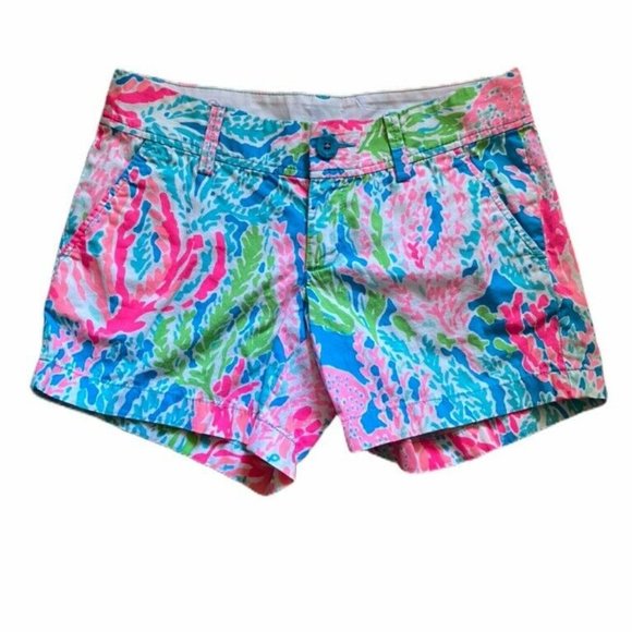 Lilly Pulitzer Pants - Lilly Pulitzer Womens Callahan Chino Shorts Blue